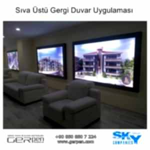 Sıva Üstü Gergi Duvar