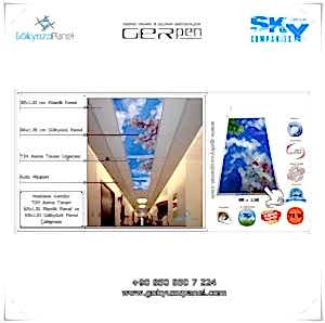 Gergi Tavan Gökyüzü Panel 1