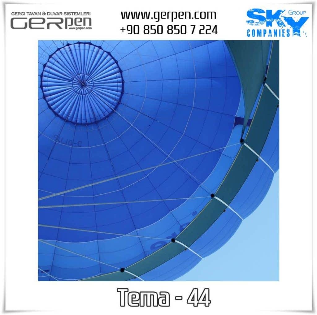 Gergi Tavan Balonlu Gökyüzü Tema 44