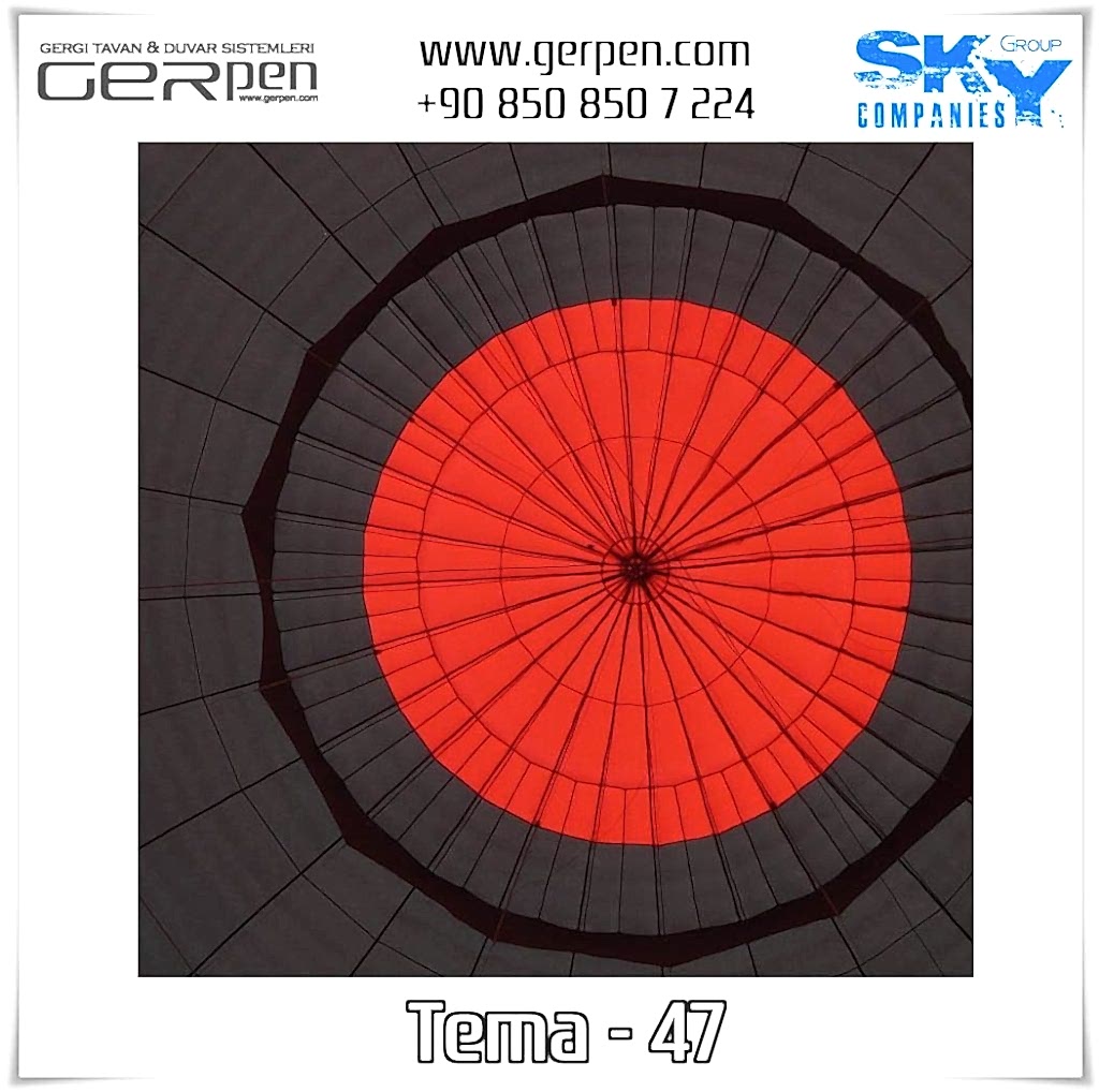 Gergi Tavan Balonlu Gökyüzü Tema 47